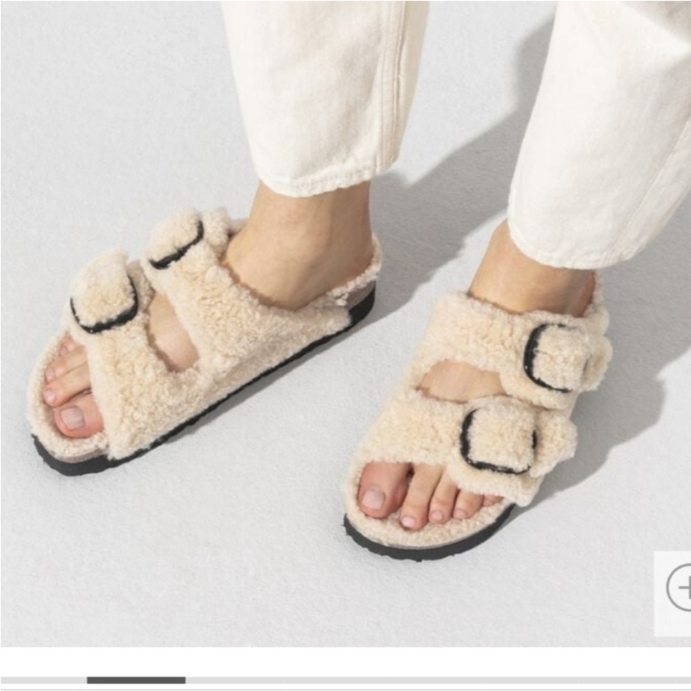 Birkenstock shearling sandals